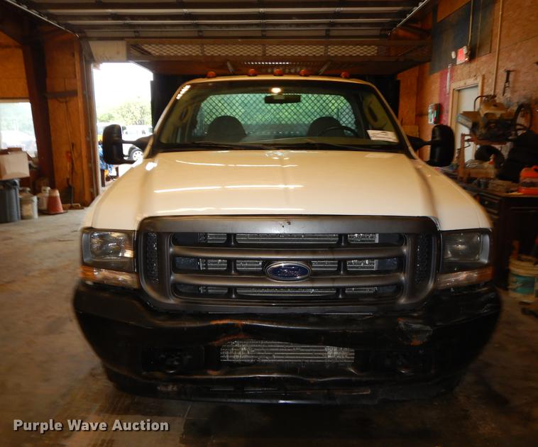 image for item DB8316 2003 Ford F350 Super Duty XL flat dump bed pickup truck