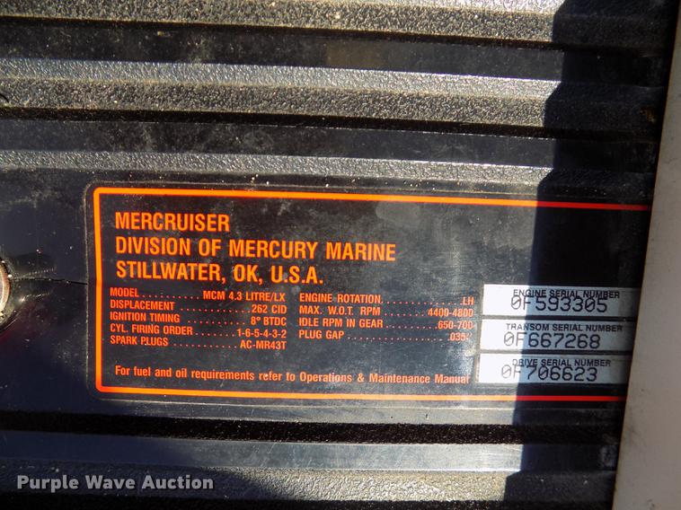 image for item DB8662 1996 Rinker Captiva 192 boat