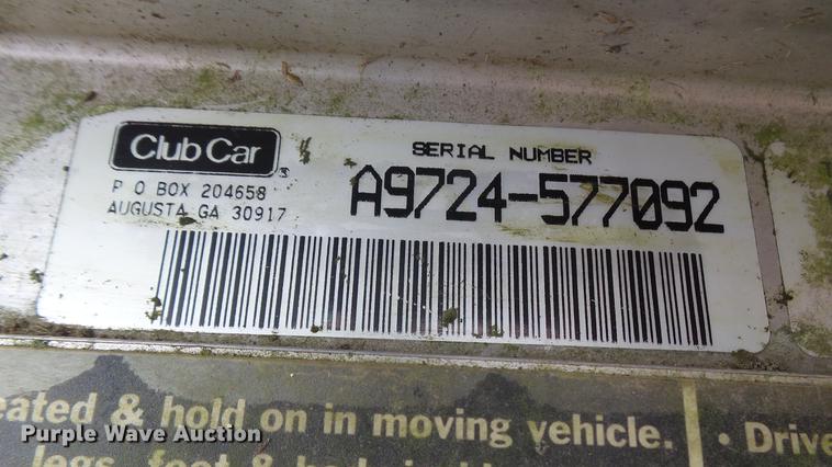 image for item DB9306 Club Car golf cart