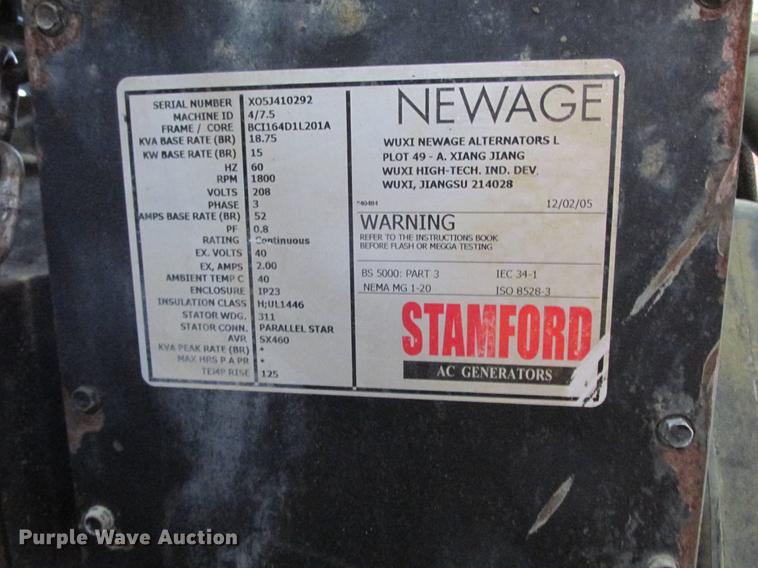 image for item DB9311 2006 New Age Stanford generator