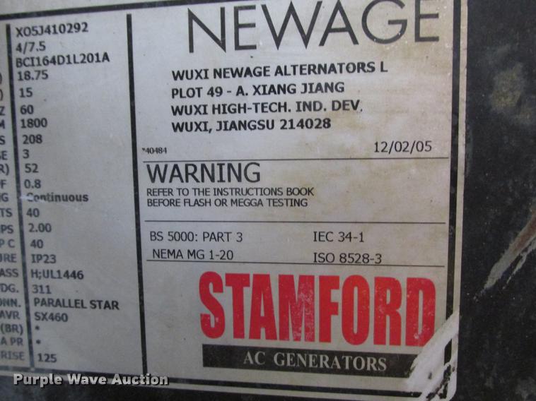image for item DB9311 2006 New Age Stanford generator