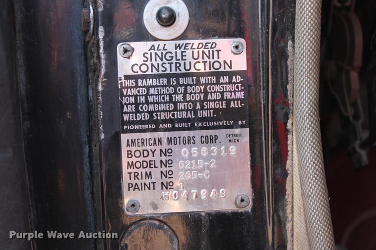 image for item DD5258 1962 AMC Rambler