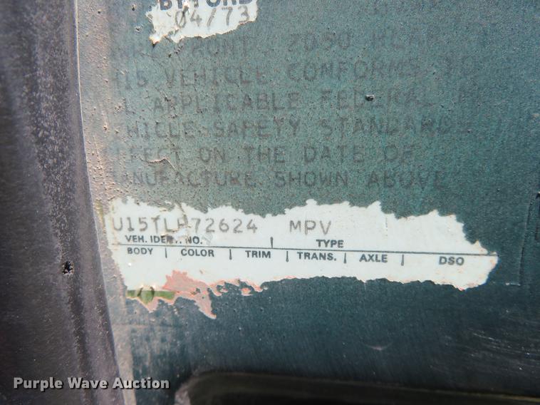 image for item DE6339 1973 Ford Bronco SUV