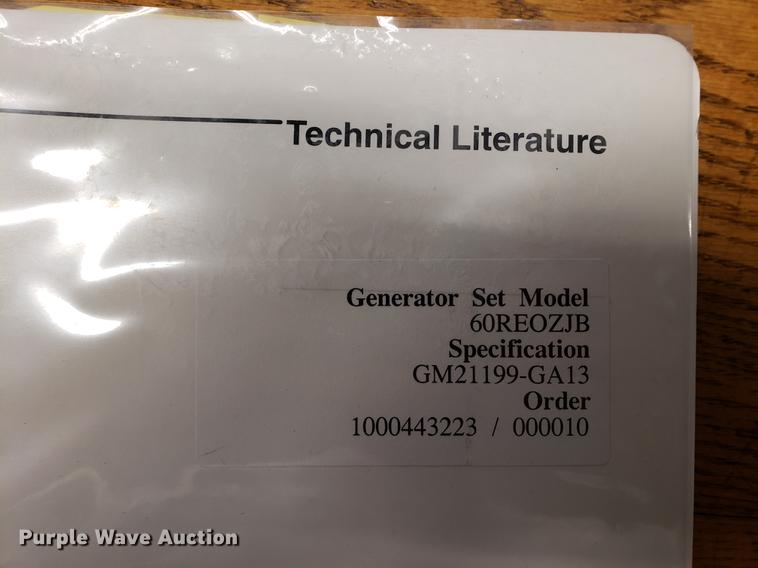 image for item DF2401 2004 Kohler 60RE0ZJB generator