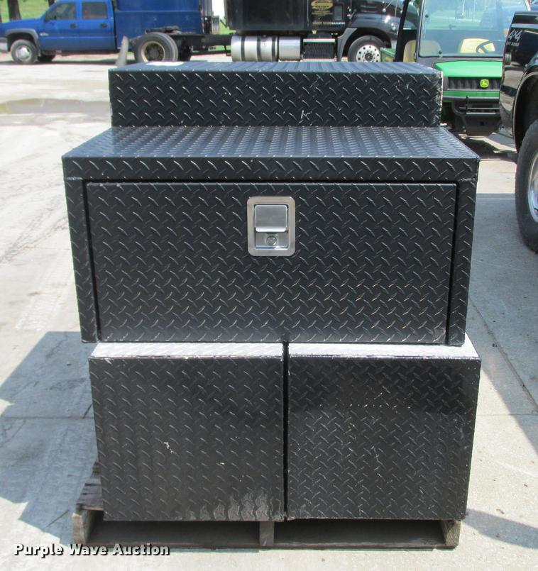 image for item DF3283 (8) Weatherguard aluminum tread plate toolboxes