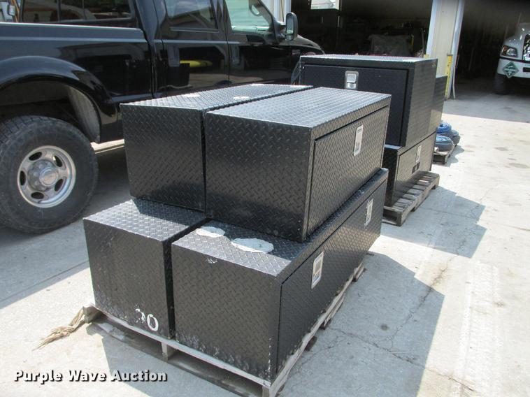 image for item DF3283 (8) Weatherguard aluminum tread plate toolboxes