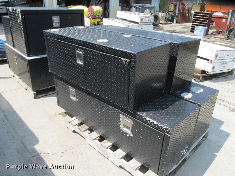 image for item DF3283 (8) Weatherguard aluminum tread plate toolboxes