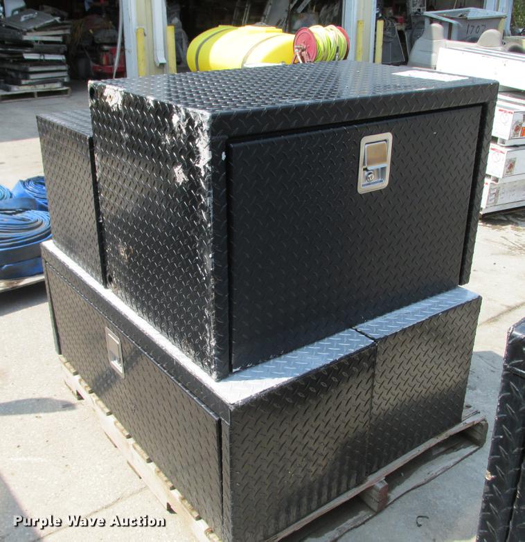 image for item DF3283 (8) Weatherguard aluminum tread plate toolboxes