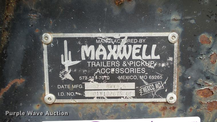 image for item DM9894 2002 Maxwell flatbed