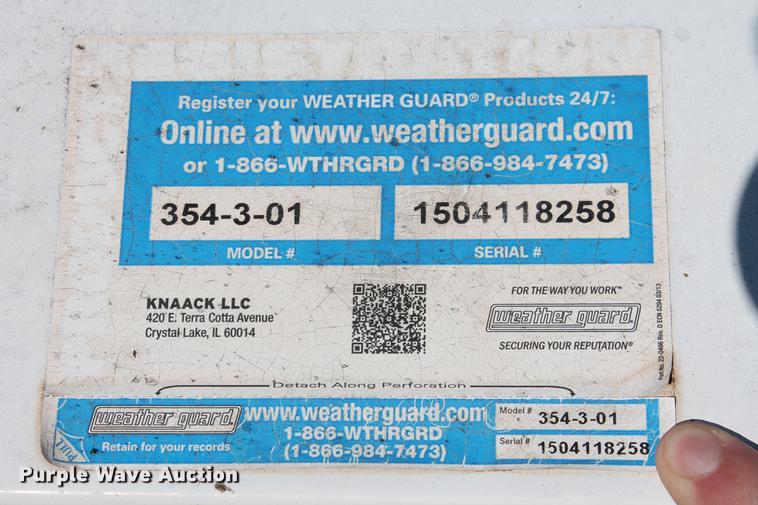 image for item DZ9970 Weatherguard 354-3-01 L-shaped auxiliary fuel tank