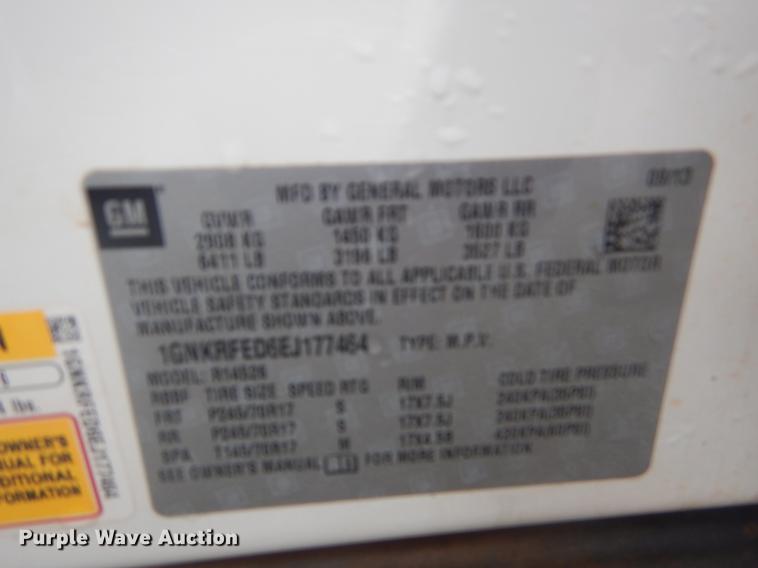 image for item EK9730 2014 Chevrolet Traverse SUV