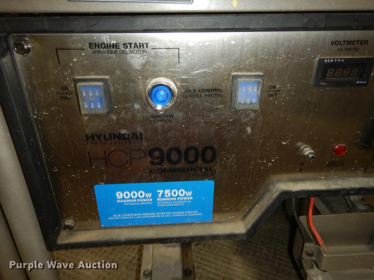 image for item EM9610 Hyundai HCP9000 generator