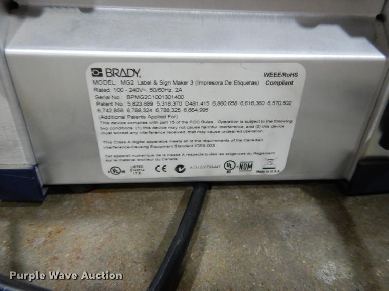 image for item EM9616 Brady Global Mark 2 label maker