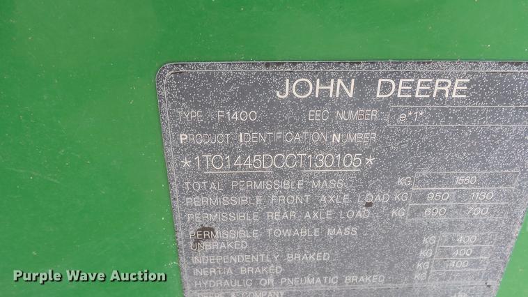 image for item ES9261 John Deere 1445 Series II lawn mower