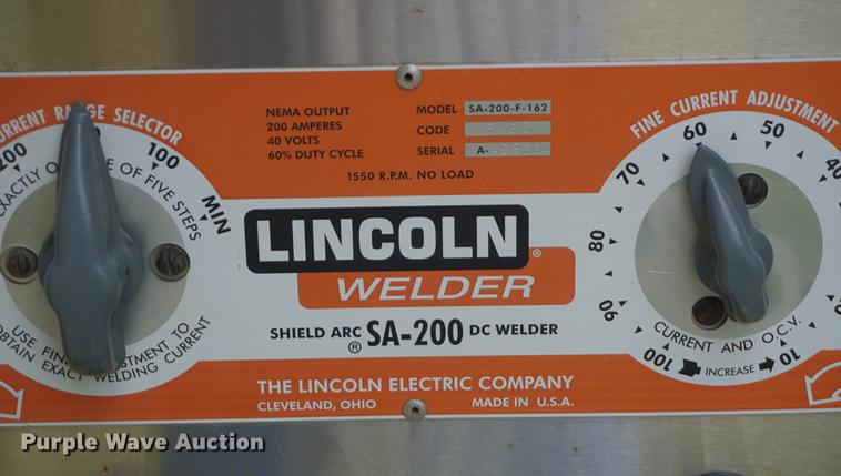 image for item ES9901 Lincoln SA-200-F-162 welder