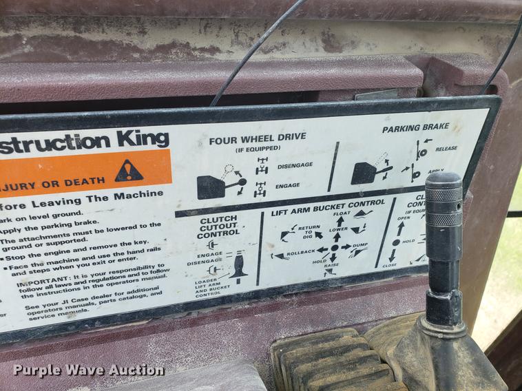 image for item BW9198 1993 Case 580 Super K backhoe