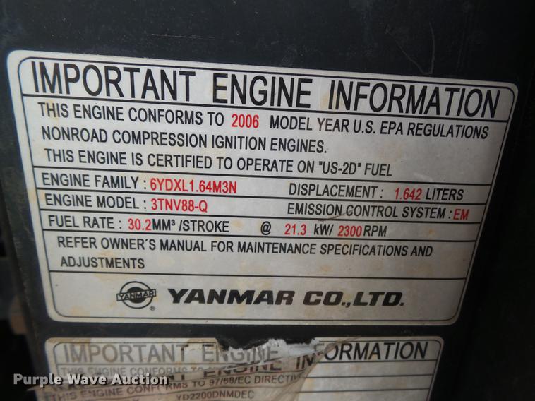 image for item DB7059 2006 Takeuchi TB135 mini excavator