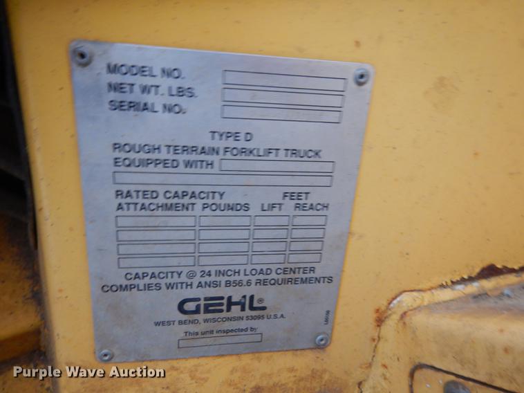 image for item DB8281 Gehl DL8H-44 telehandler