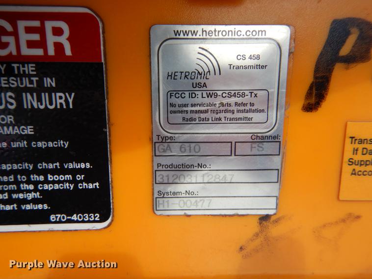 image for item DB8309 1999 Ford F800 digger derrick truck