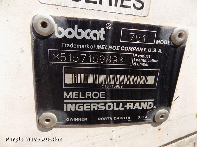 image for item DB9147 1998 Bobcat 751 skid steer