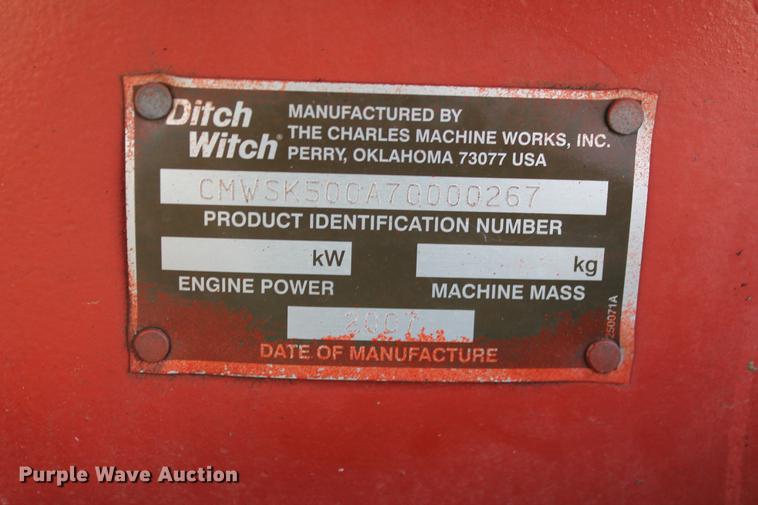 image for item DD5309 2007 Ditch Witch SK500 compact utility loader