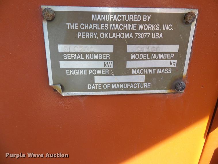 image for item DD8365 1994 Ditch Witch 3610D trencher