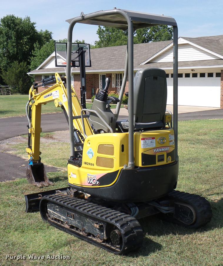 image for item DD8366 2013 Yanmar VI017 mini excavator