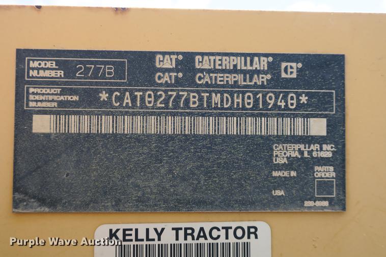 image for item DE3791 2005 Caterpillar 277B skid steer