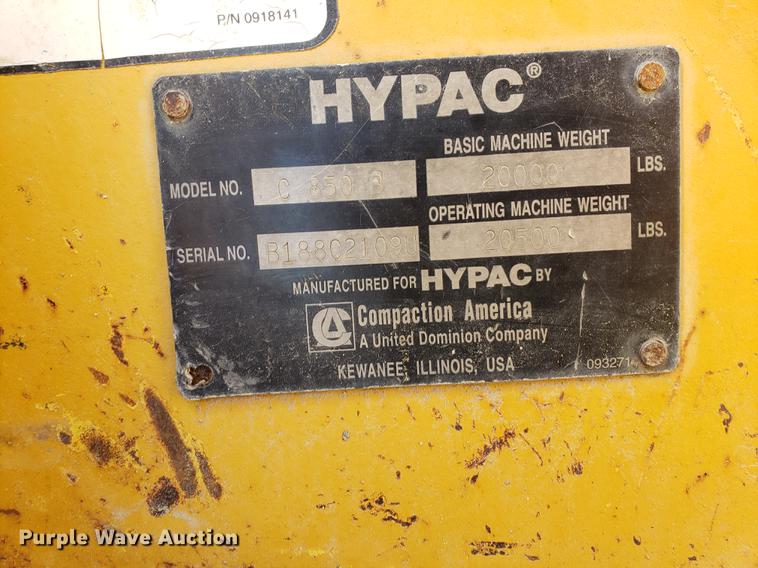 image for item DF2393 Hypac 850B single drum roller