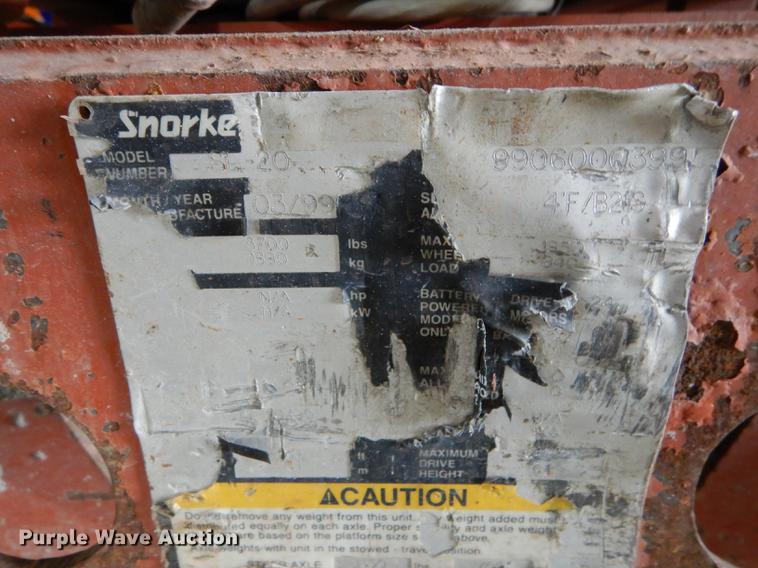 image for item EM9603 Snorkel SL 20 scissor lift