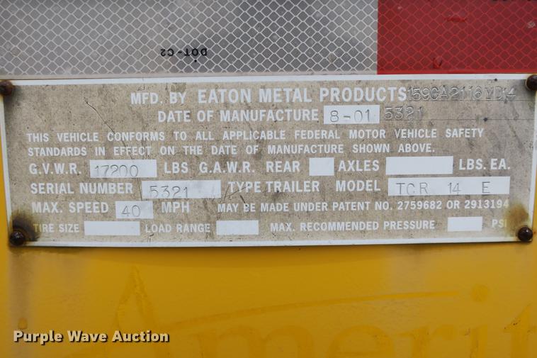 image for item EO9330 2001 Truco TCR-14-E reel trailer