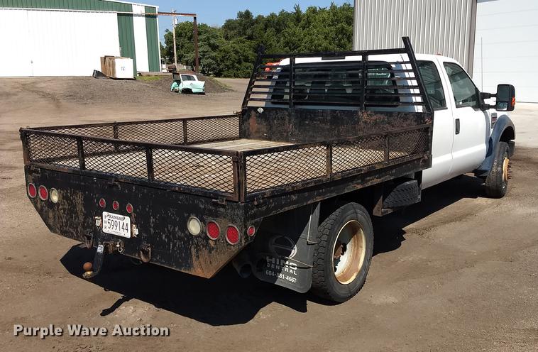image for item ER9048 2008 Ford F550 Super Duty Crew Cab flatbed truck
