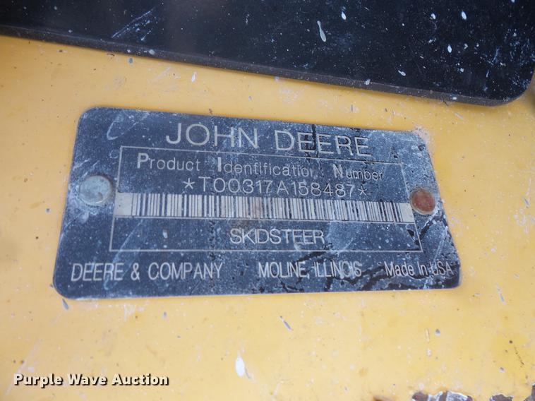image for item EV9216 2008 John Deere 317 skid steer