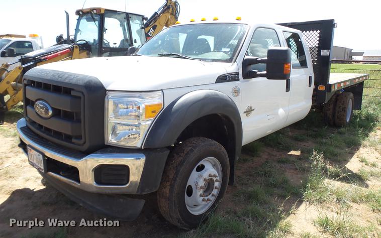 image for item FB9500 2012 Ford F550 Super Duty Crew Cab flatbed truck