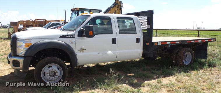 image for item FB9500 2012 Ford F550 Super Duty Crew Cab flatbed truck