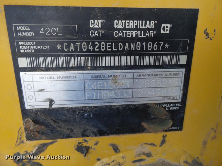 image for item FB9501 2011 Caterpillar 420E IT backhoe