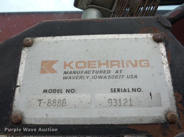 image for item K6262 1983 Koehring Bantam T888B crane