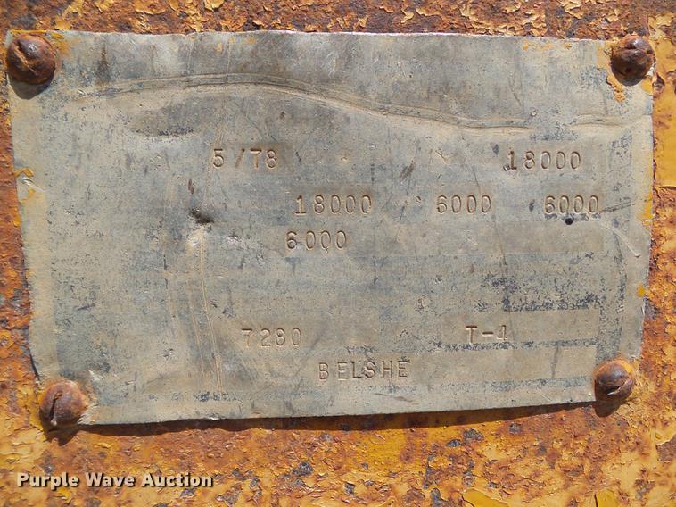 image for item L5691 1978 Belshe T4 equipment trailer