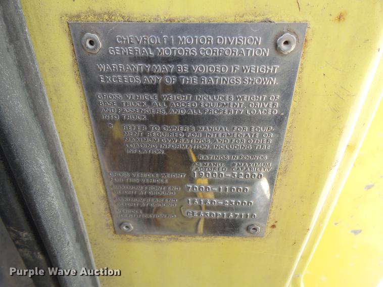 image for item L5692 1970 Chevrolet C60 drill rig truck