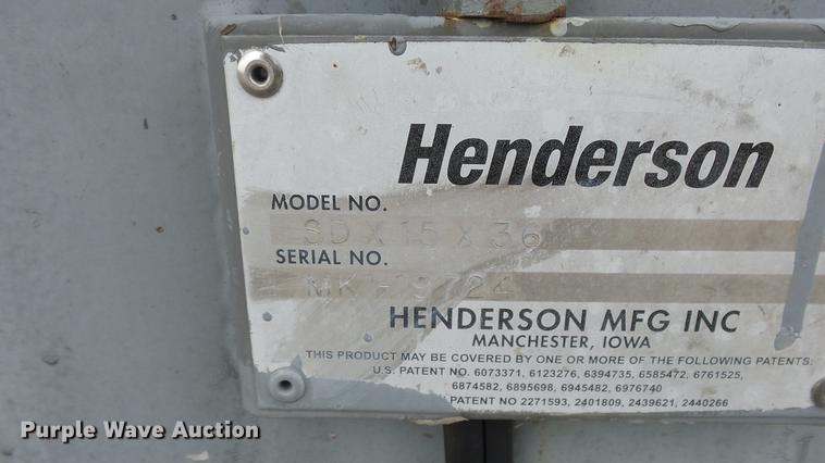 image for item DC1257 Henderson SDX15X36 steel dump bed