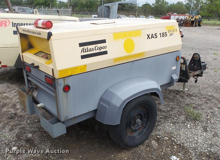 image for item DC1259 2007 Atlas Copco XAS185JD7 compressor