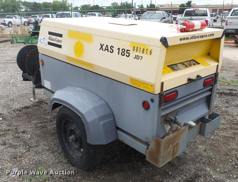 image for item DC1259 2007 Atlas Copco XAS185JD7 compressor