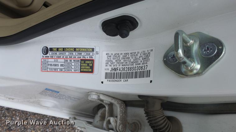 image for item DC1264 2008 Honda Civic Hybrid CVT AT-PZEV