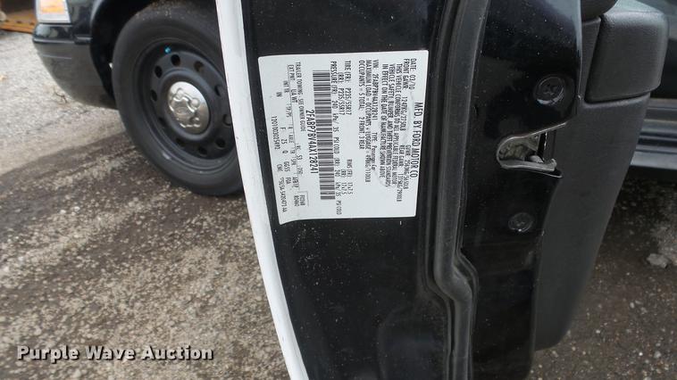 image for item DC1268 2010 Ford Crown Victoria Police Interceptor