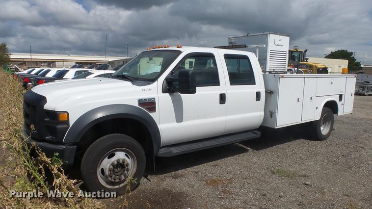image for item DC1272 2008 Ford F550 Super Duty XL Crew Cab utility truck