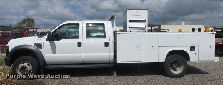 image for item DC1272 2008 Ford F550 Super Duty XL Crew Cab utility truck