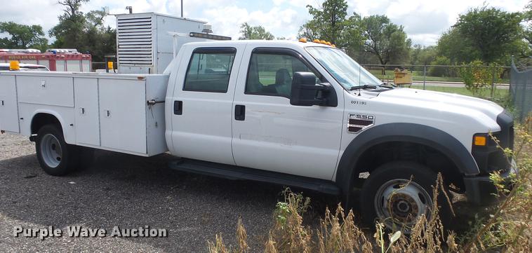 image for item DC1272 2008 Ford F550 Super Duty XL Crew Cab utility truck
