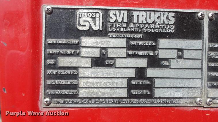 image for item DC1275 1998 Freightliner FL106 Business Class Mobile Air One emergency response truck