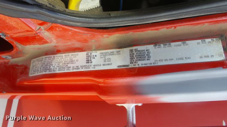 image for item DC1275 1998 Freightliner FL106 Business Class Mobile Air One emergency response truck