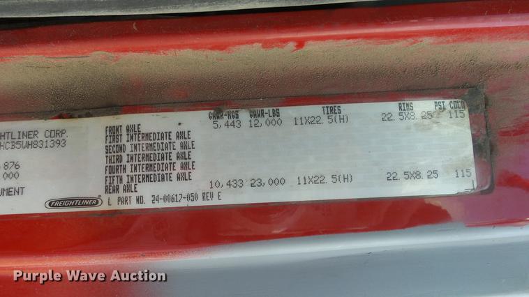 image for item DC1275 1998 Freightliner FL106 Business Class Mobile Air One emergency response truck